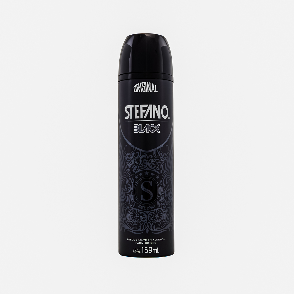 Stefano Desodorante Aerosol Black Caballero G Unidad